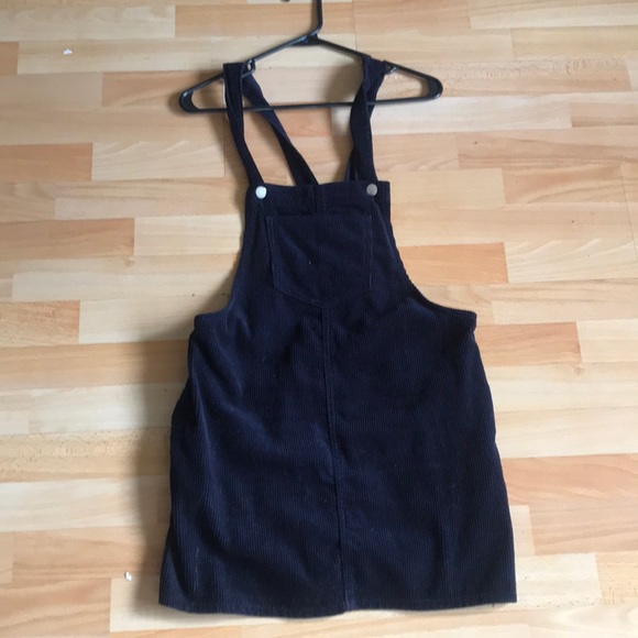 Corduroy navy blue skirt overall - Picture 1 of 2
